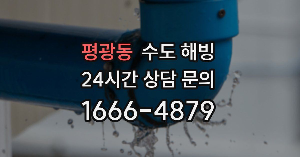 평광동 수도 해빙