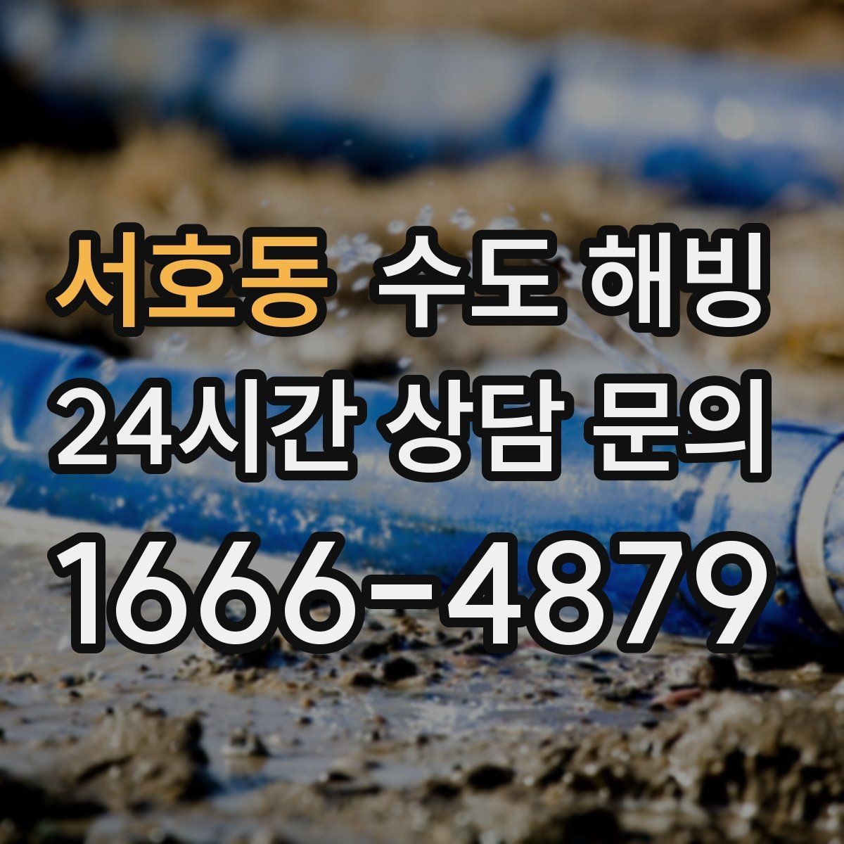 서호동 수도 해빙 보일러는 정상인데 물만 안 나오면