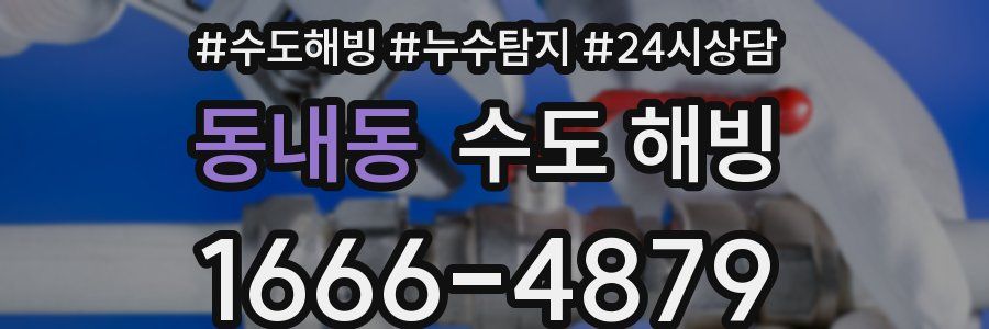 동내동 수도 해빙