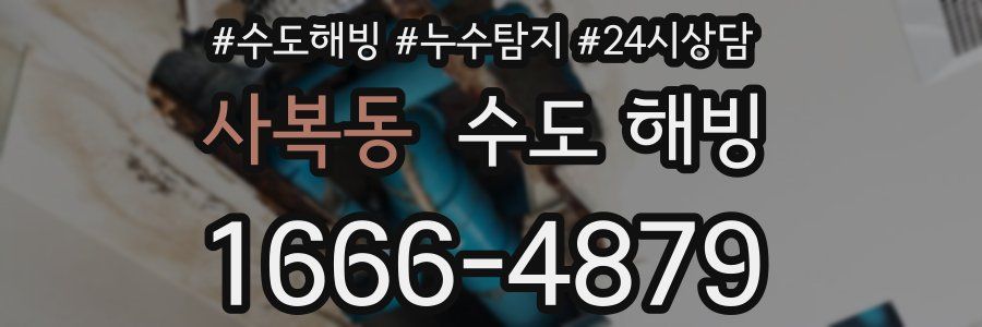 사복동 수도 해빙