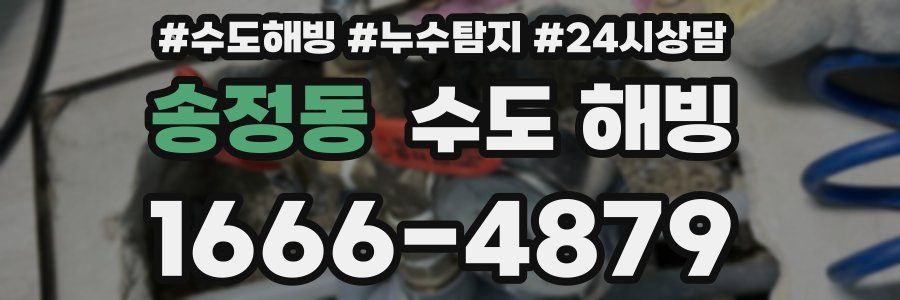 송정동 수도 해빙