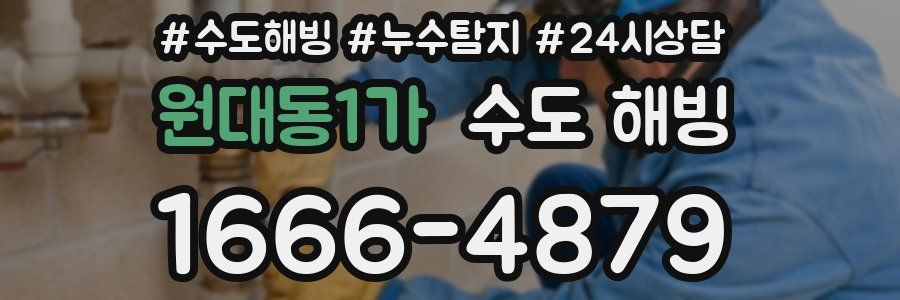 원대동1가 수도 해빙