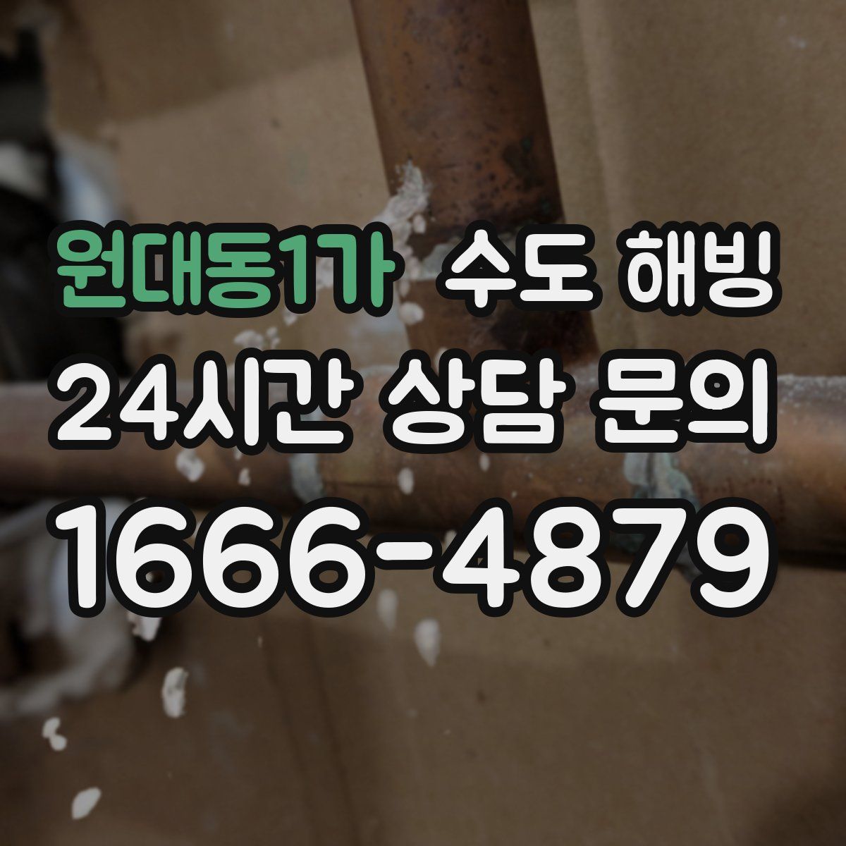 원대동1가 수도 해빙