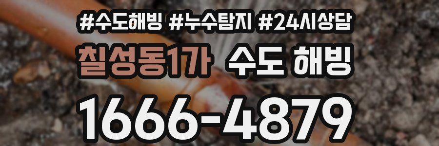 칠성동1가 수도 해빙