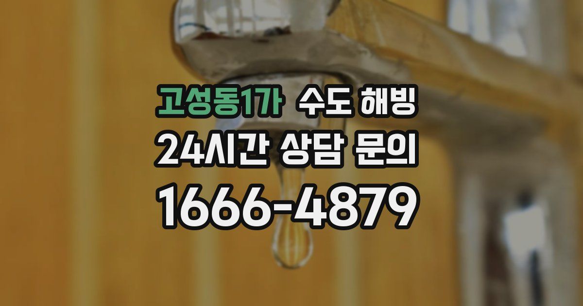 고성동1가 수도 해빙