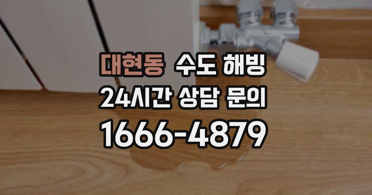 대현동 수도 해빙