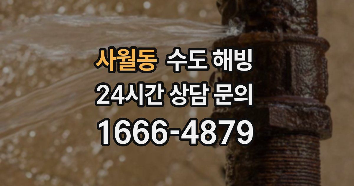 사월동 수도 해빙