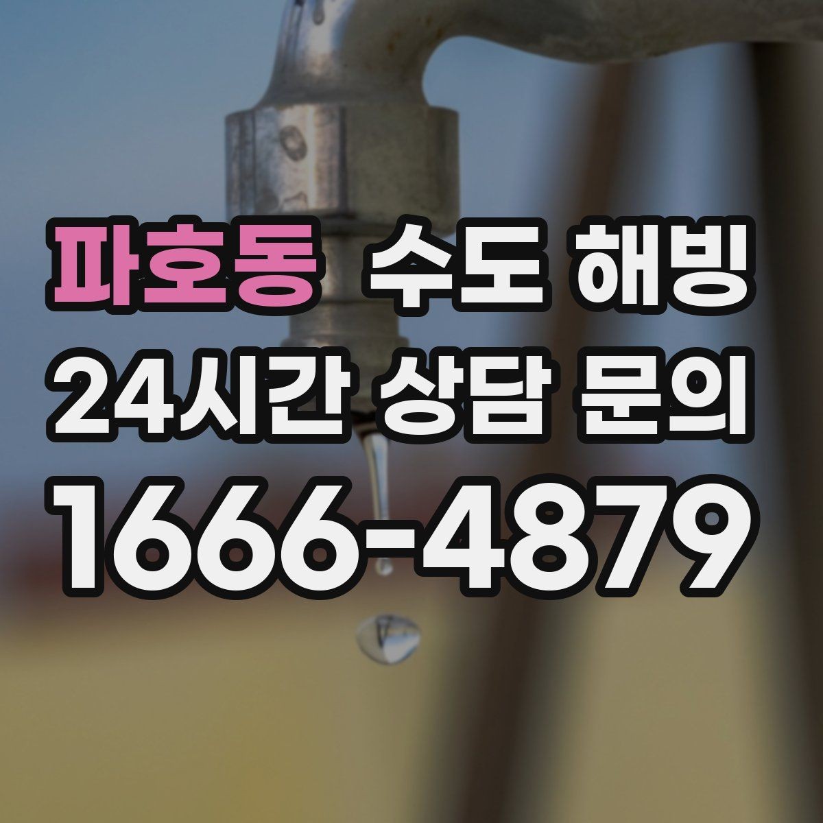 파호동 수도 해빙 주방만 물이 안 나오고 욕실은 정상이라면
