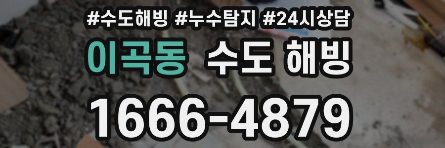 이곡동 수도 해빙