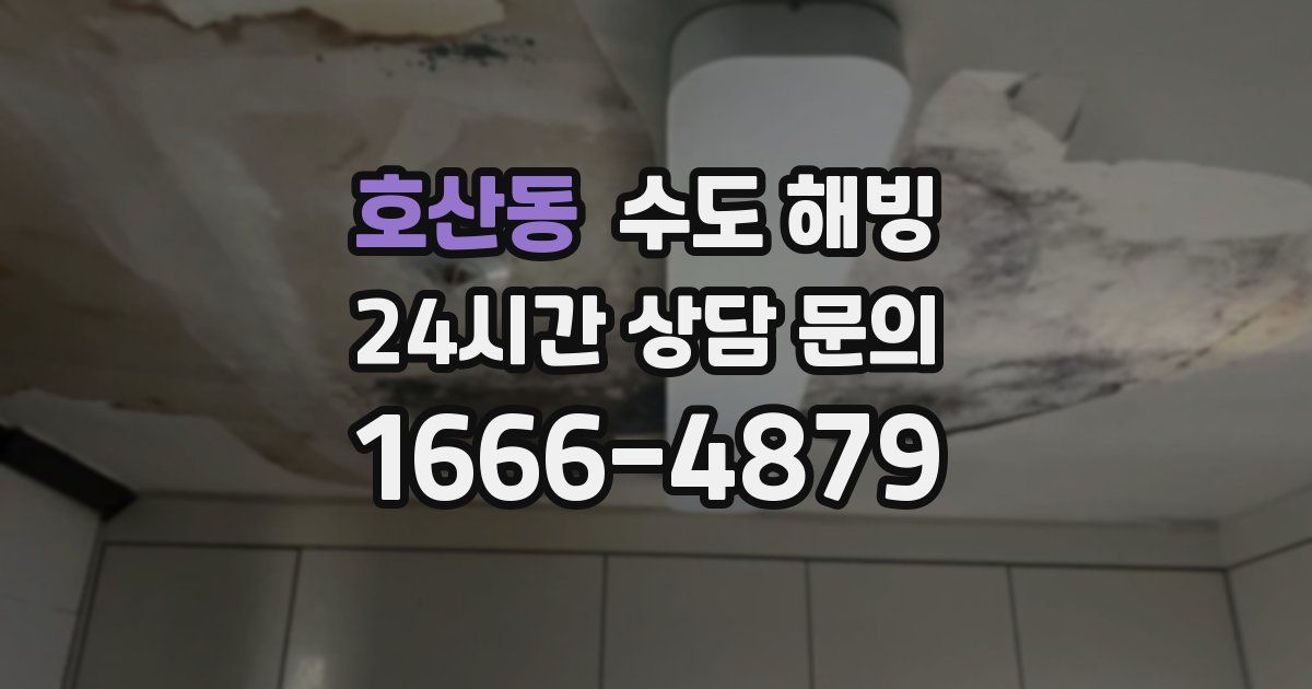 호산동 수도 해빙