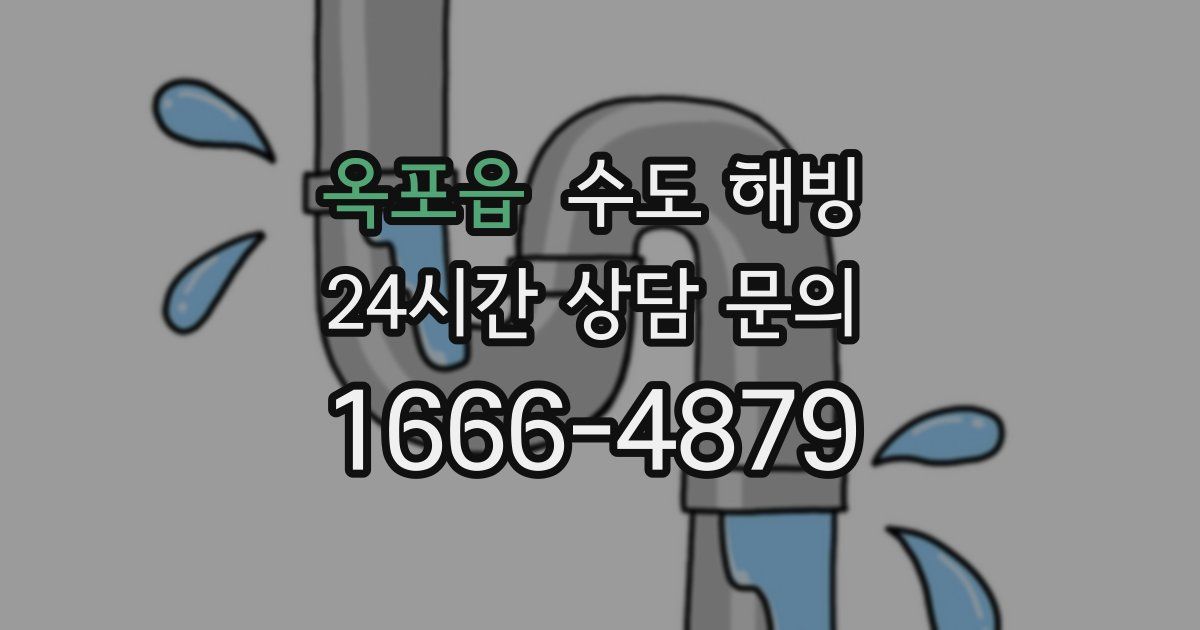 옥포읍 수도 해빙