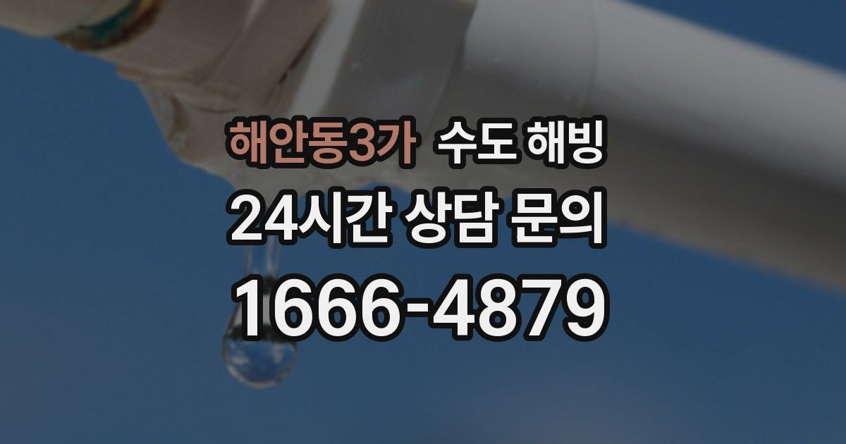해안동3가 수도 해빙