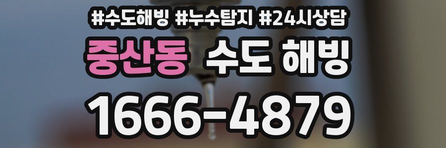 중산동 수도 해빙