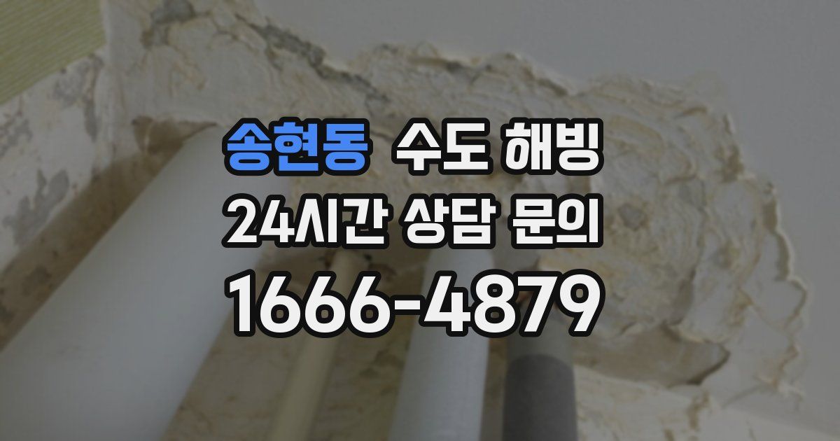 송현동 수도 해빙