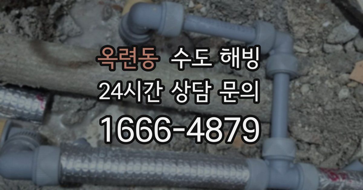 옥련동 수도 해빙