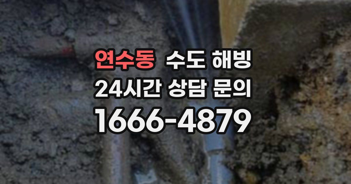 연수동 수도 해빙