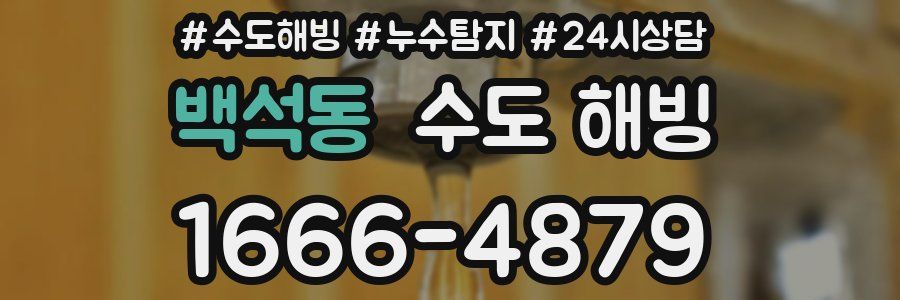 백석동 수도 해빙