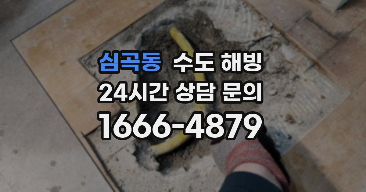 심곡동 수도 해빙