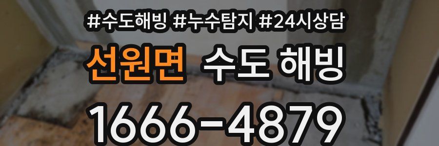 선원면 수도 해빙