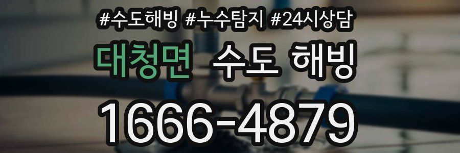 대청면 수도 해빙