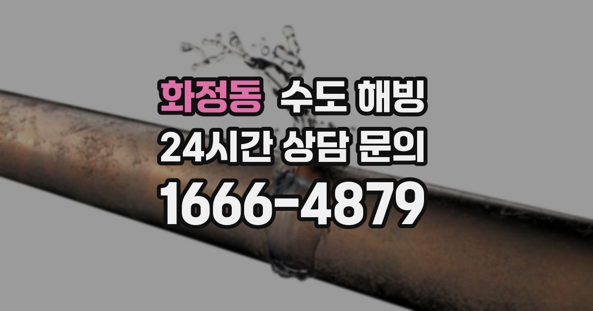 화정동 수도 해빙