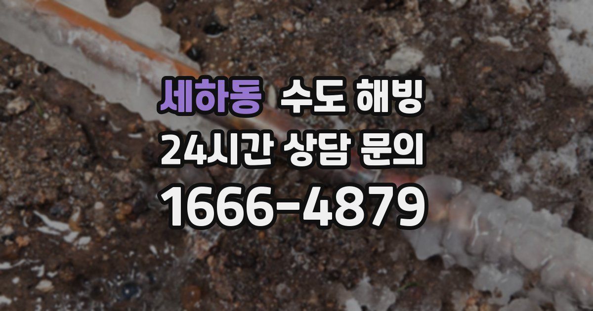 세하동 수도 해빙