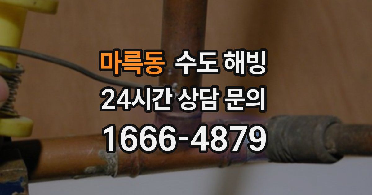 마륵동 수도 해빙