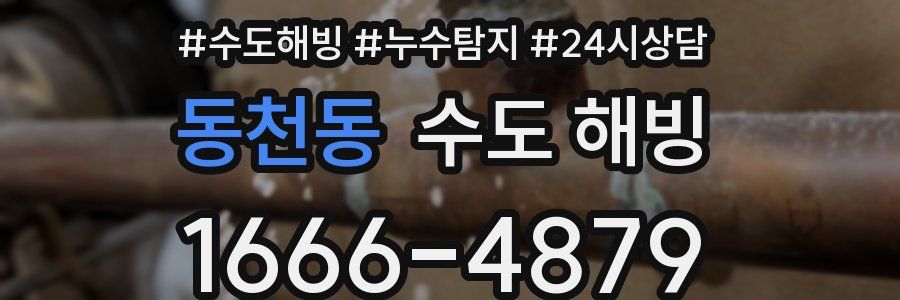동천동 수도 해빙
