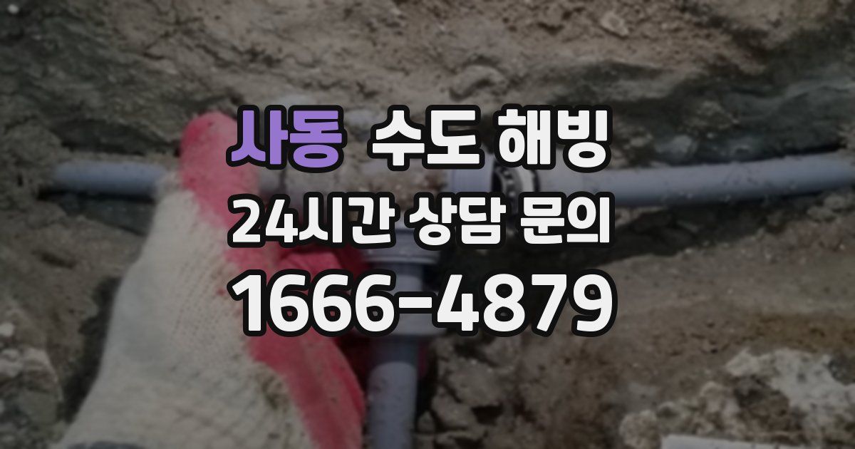 사동 수도 해빙
