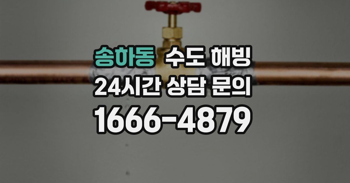 송하동 수도 해빙