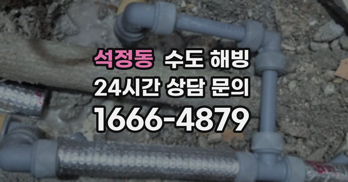 석정동 수도 해빙