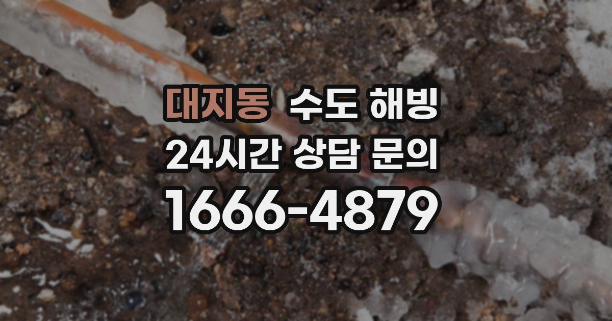 대지동 수도 해빙