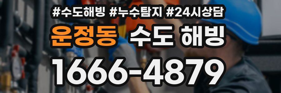 운정동 수도 해빙