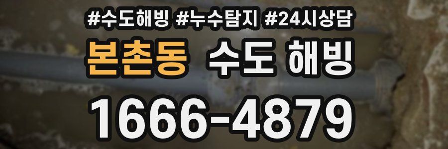 본촌동 수도 해빙