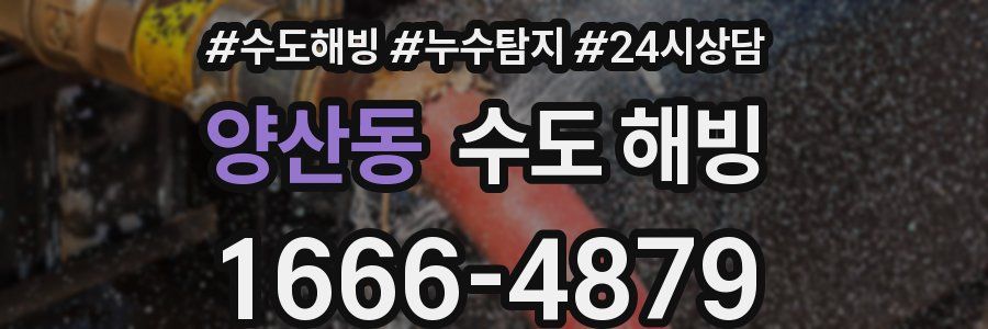 양산동 수도 해빙