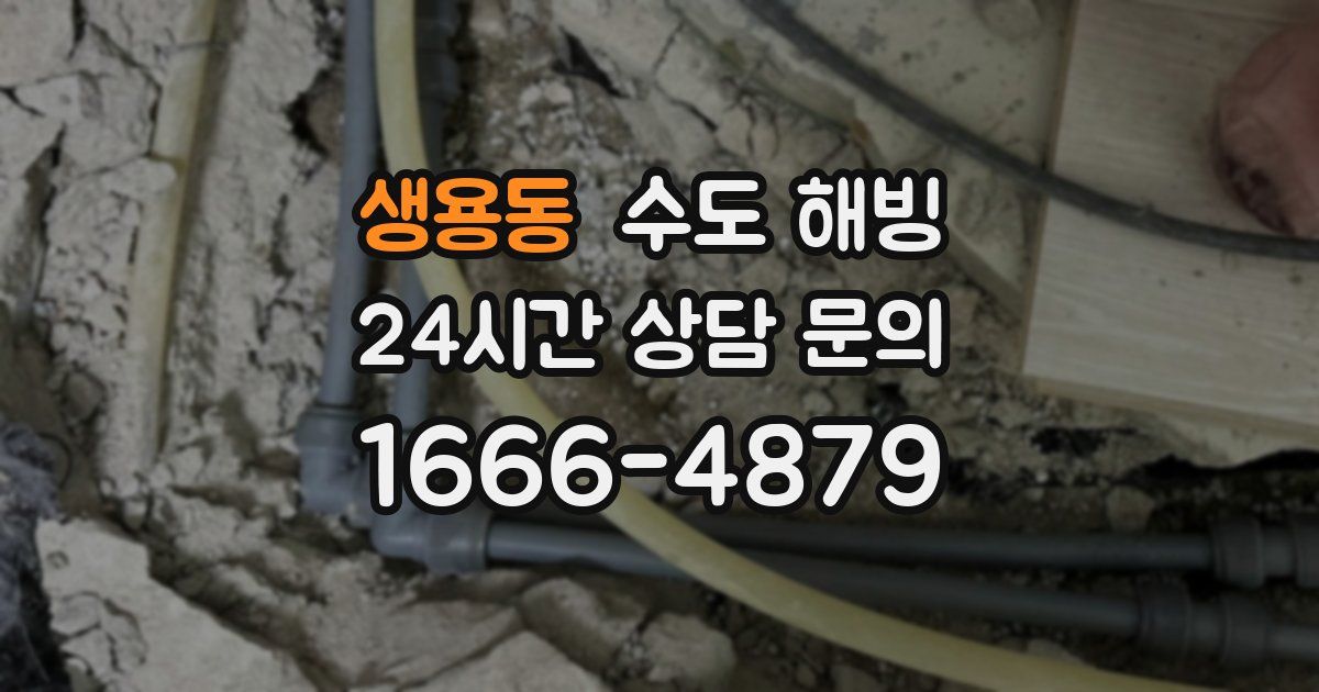 생용동 수도 해빙