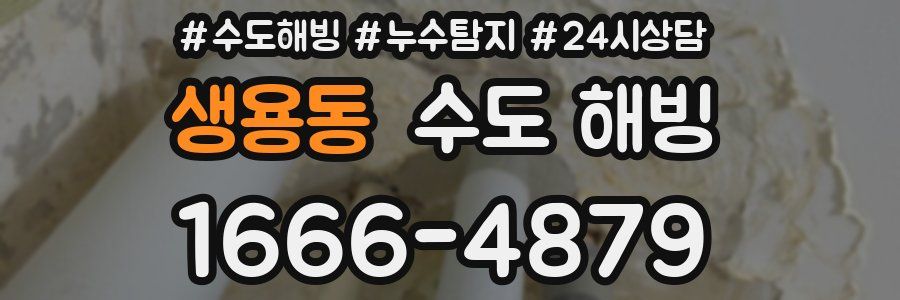 생용동 수도 해빙