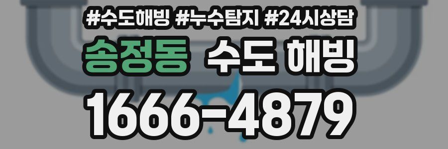 송정동 수도 해빙