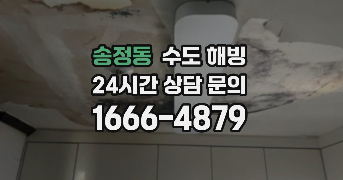 송정동 수도 해빙