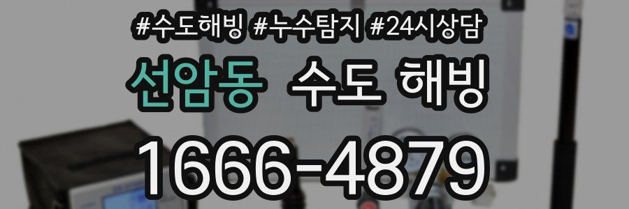 선암동 수도 해빙