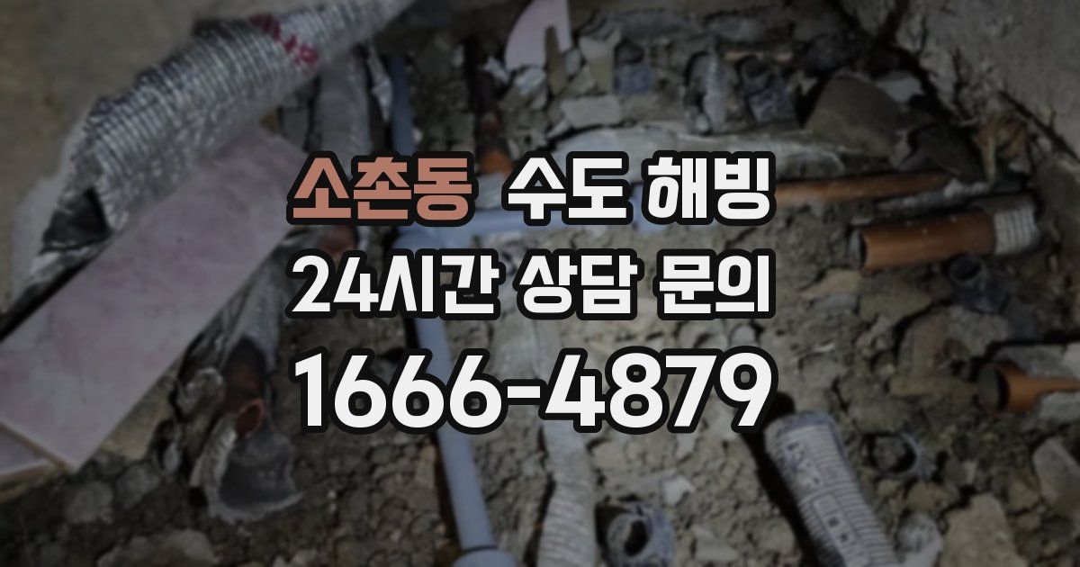 소촌동 수도 해빙