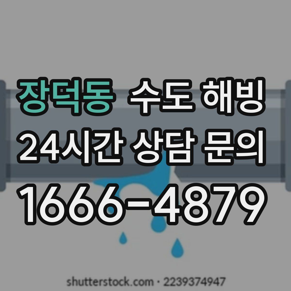 장덕동 수도 해빙