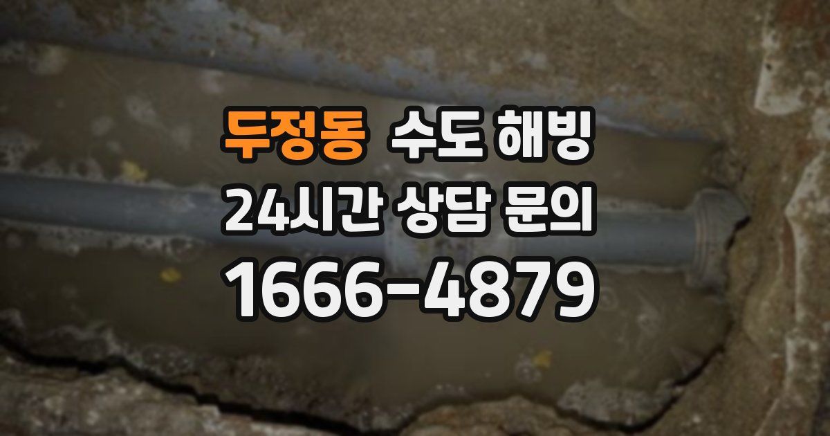 두정동 수도 해빙