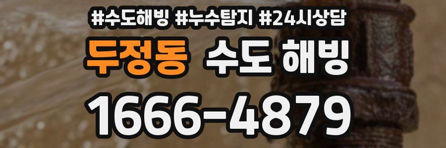 두정동 수도 해빙