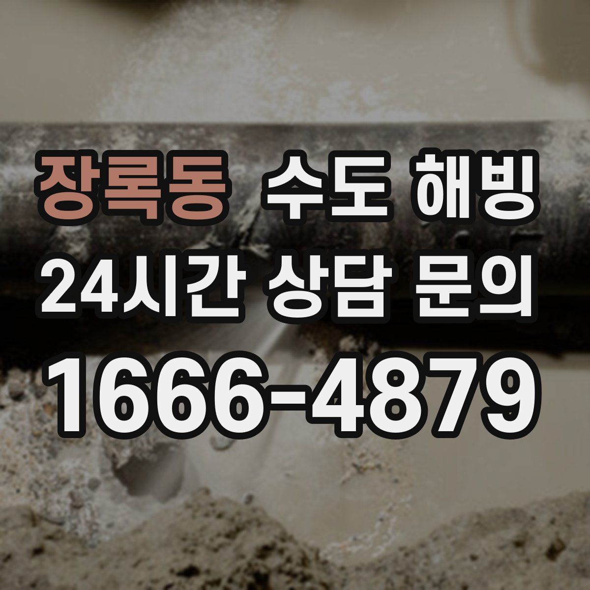 장록동 수도 해빙