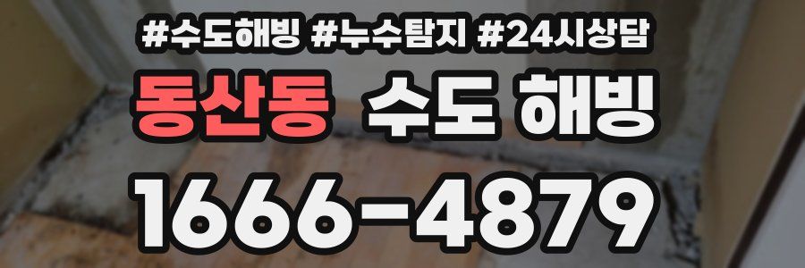 동산동 수도 해빙