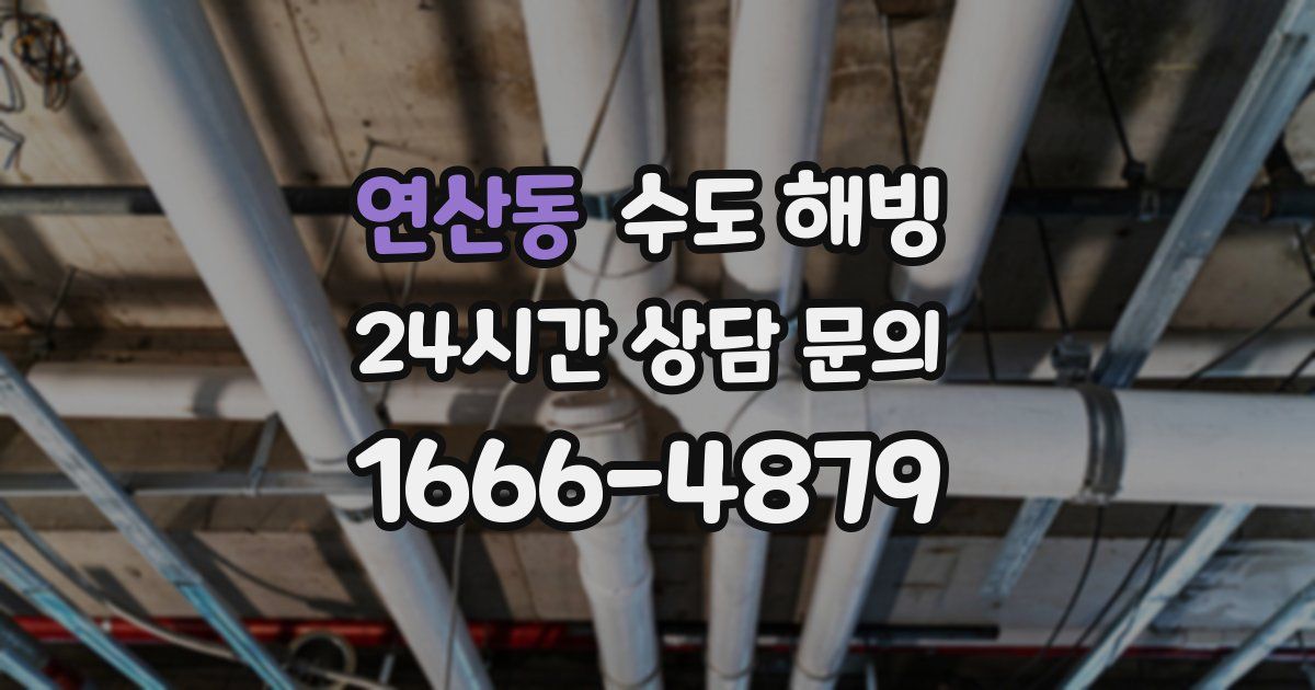 연산동 수도 해빙