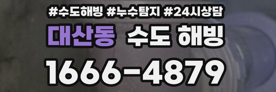 대산동 수도 해빙