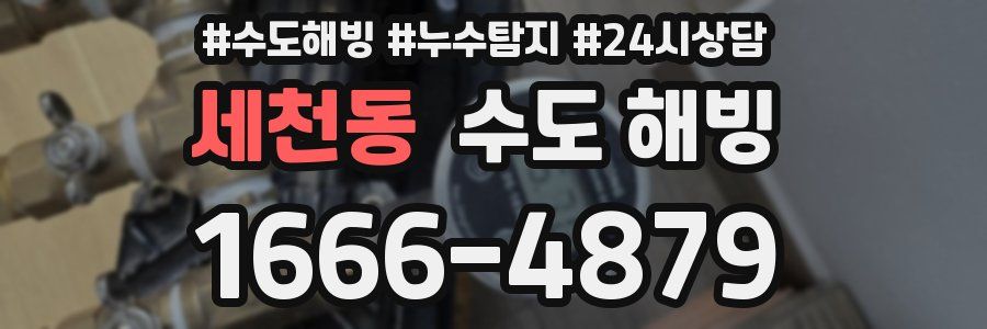 세천동 수도 해빙