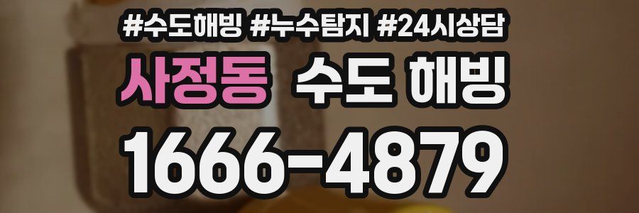 사정동 수도 해빙